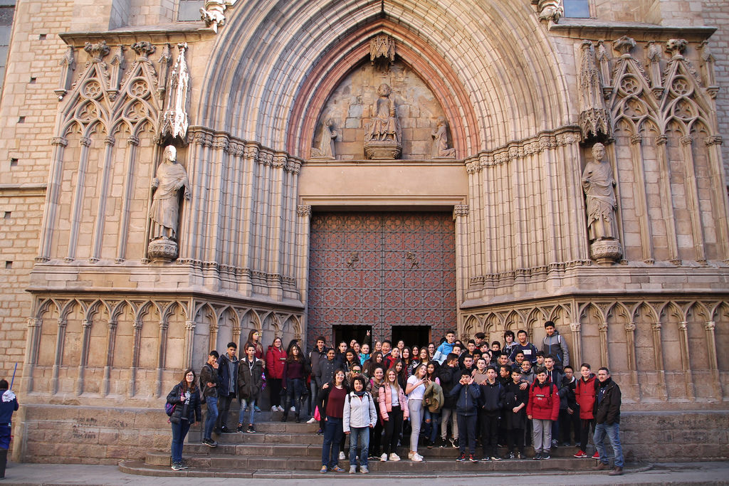 Visita dels alumnes de 2n ESO a la basílica de Santa Maria del Mar i al MNAC